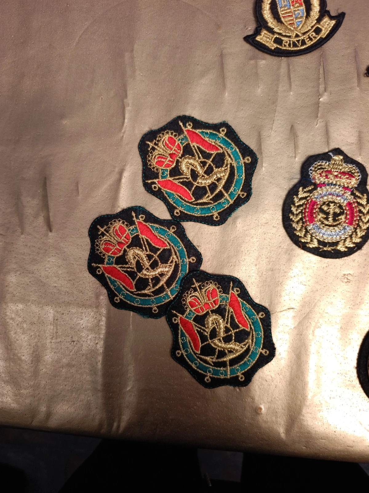 Lot d'écussons thermocollant marine – NAVY 3