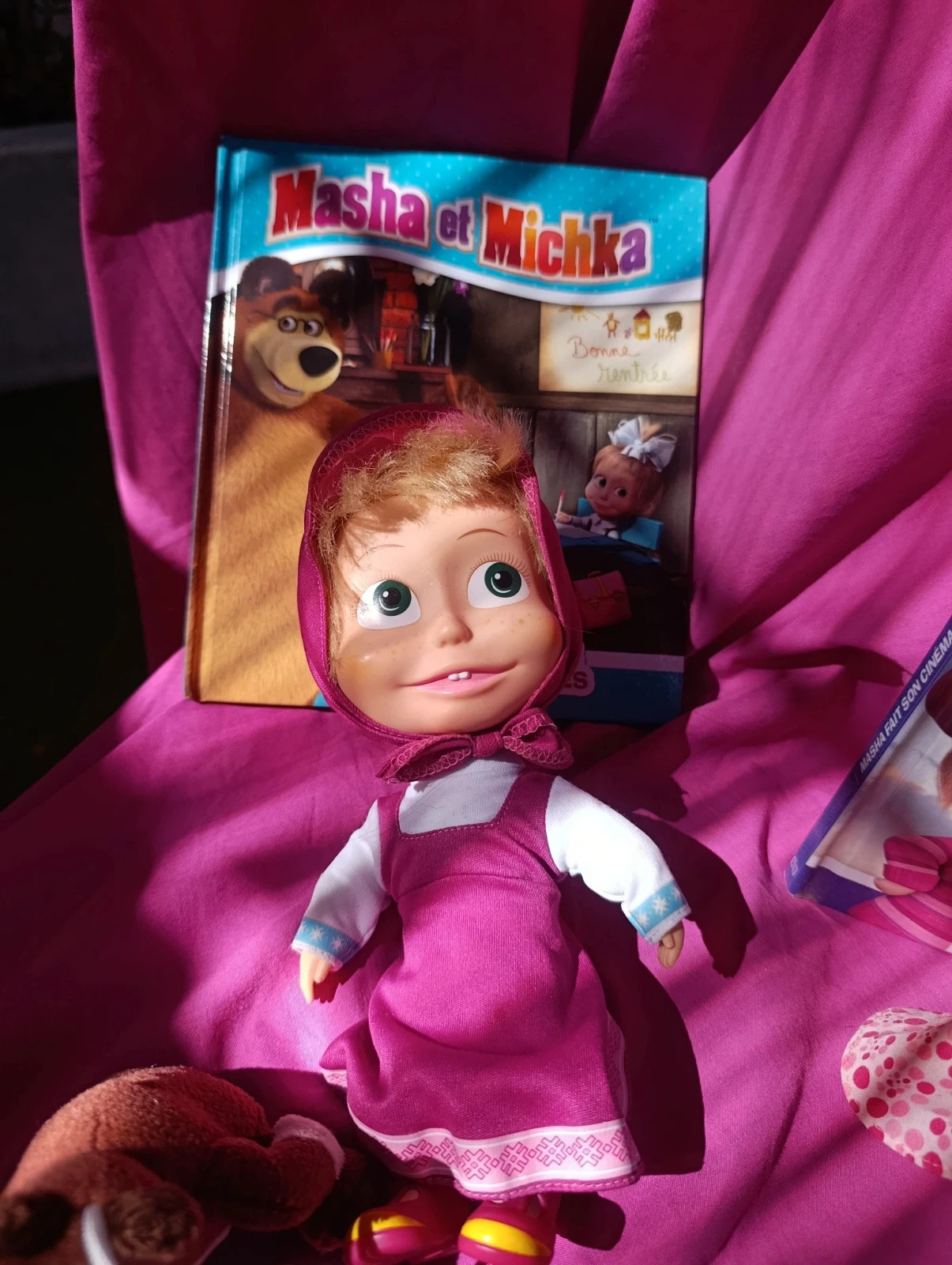 🧸 lot Masha et Michka grande poupée + figurines + 2 livres + peluche – MASHA AND THE BEAR – taille Taille unique 4