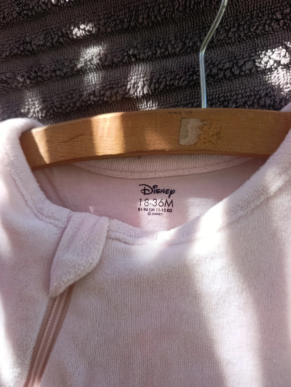 🐰 Gigoteuse disney Panpan 18-36 mois, molleton rose zippé – Disney – taille 18-24 mois / 86 cm 2