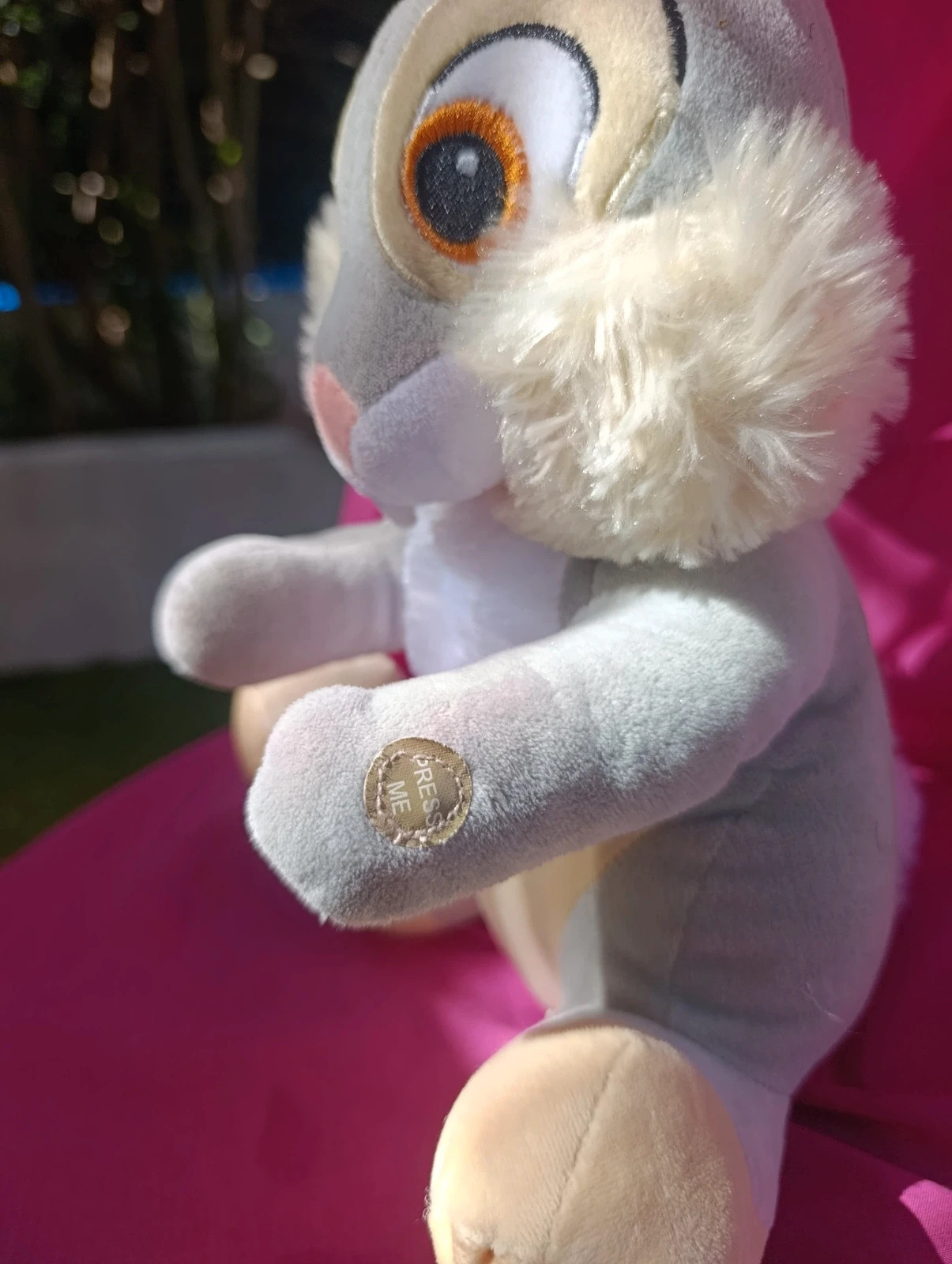 🐰 duo peluches Panpan– grande + peluche sonore "Press Me" – Disney – taille Taille unique 4