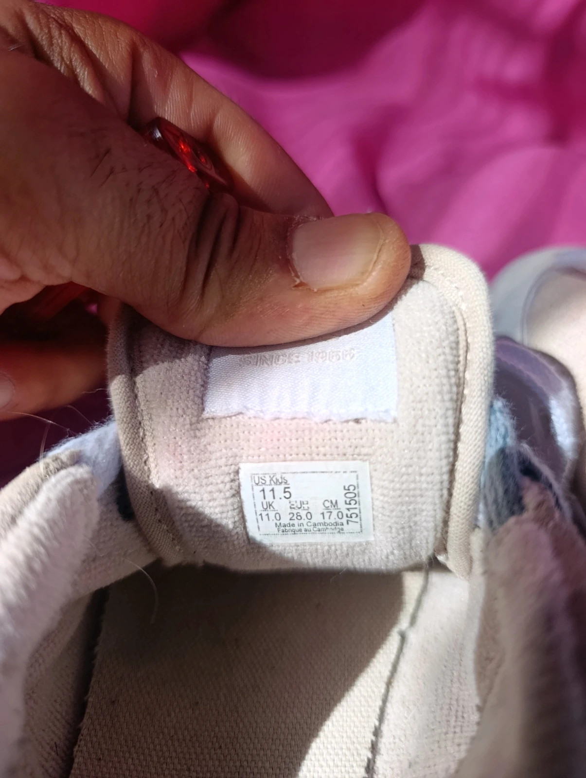 👟 Baskets VANS bébé/enfant beige rosé – pointure 28 (US Kids 11.5) – Vans – taille 28 4