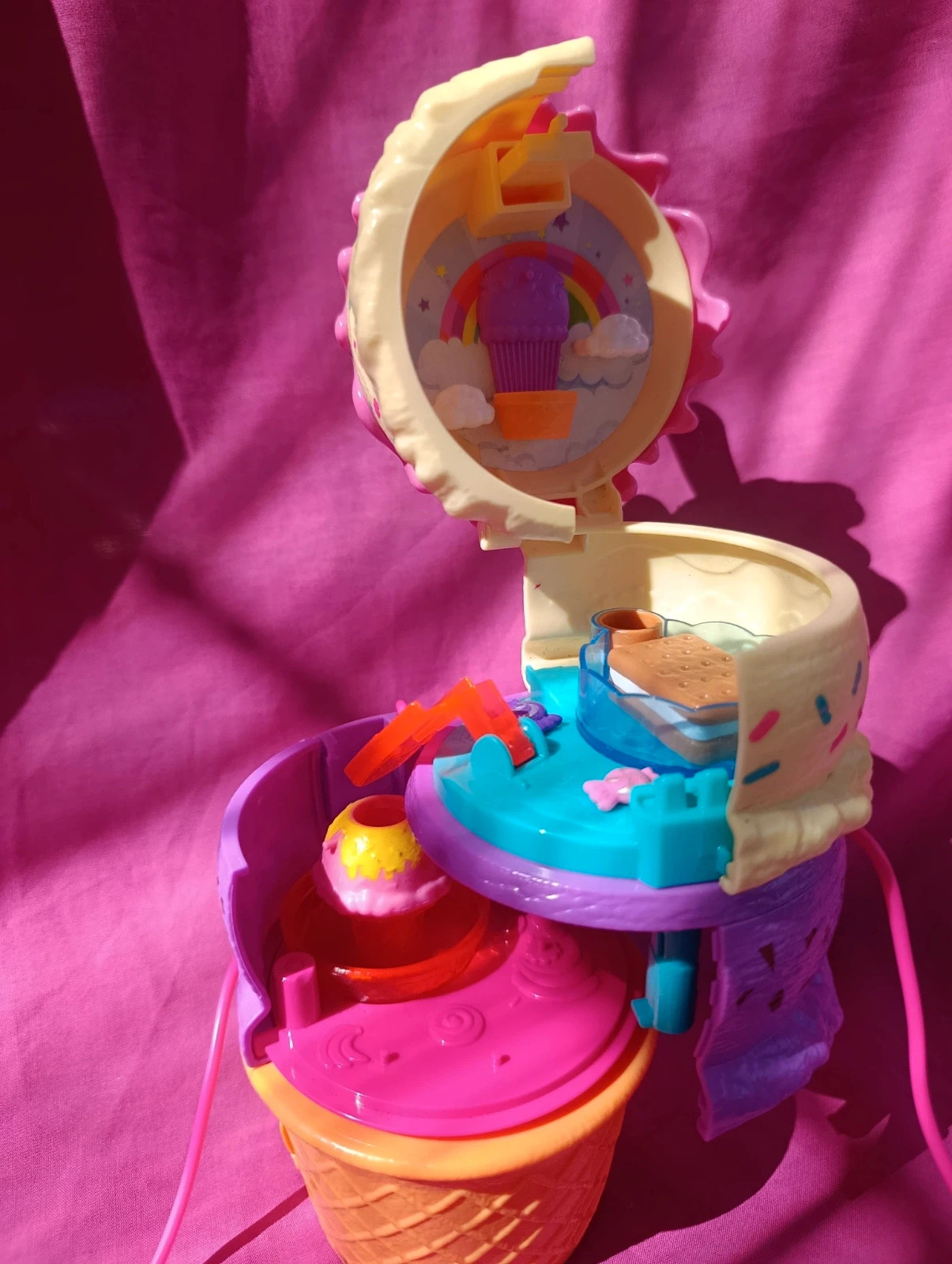 Coffret Polly Pocket "Glace 3 étages parc d'attractions complet avec accessoires – Polly Pocket – taille Taille unique 3