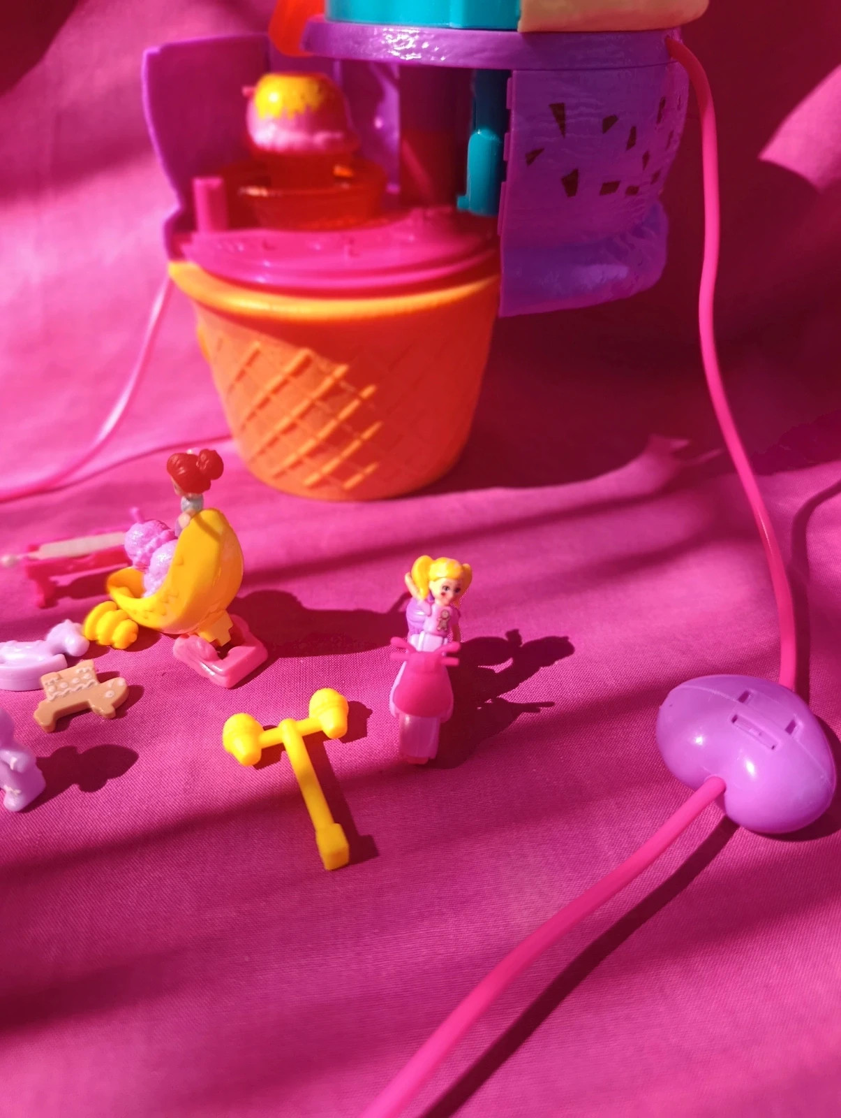 Coffret Polly Pocket "Glace 3 étages parc d'attractions complet avec accessoires – Polly Pocket – taille Taille unique 4