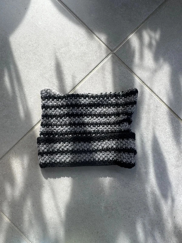 Bonnet tricoté noir et gris avec oreils de chat tendance Y2K émp – Tendance – taille Taille unique 2