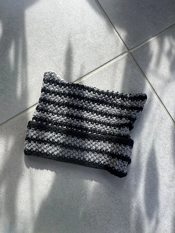 Bonnet tricoté noir et gris avec oreils de chat tendance Y2K émp – Tendance – taille Taille unique 5