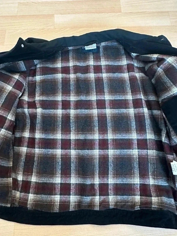 Veste en velours côtelé noir logo brodé Oxbow vintage taille M – Oxbow – taille M 4