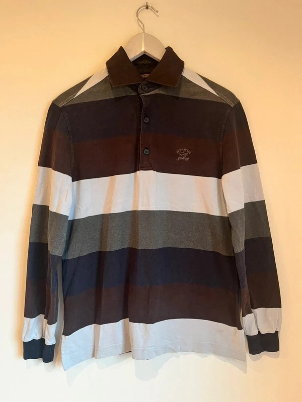 Polo rugby Paul & Shark Yachting vintage Made in Italy talla S