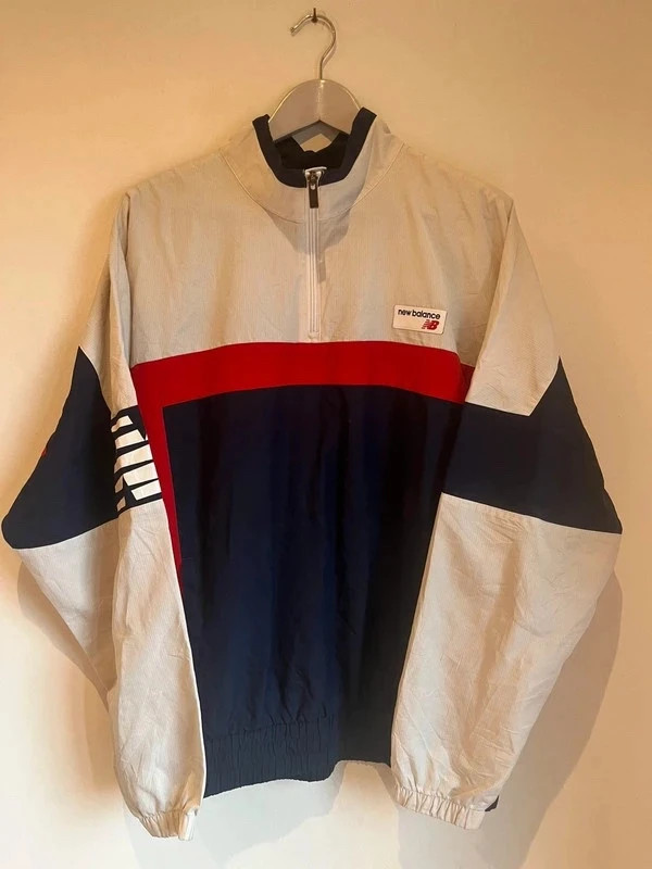 Cortavientos New Balance retro 90s big logo color block XL – New Balance – taille XL 2
