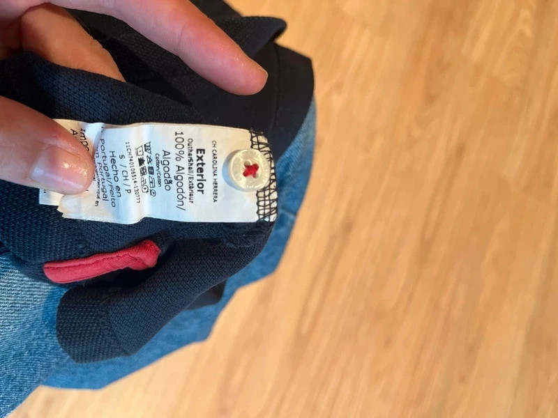 Polo Carolina Herrera CH azul marino algodón talla S – Carolina Herrera – taille S 5