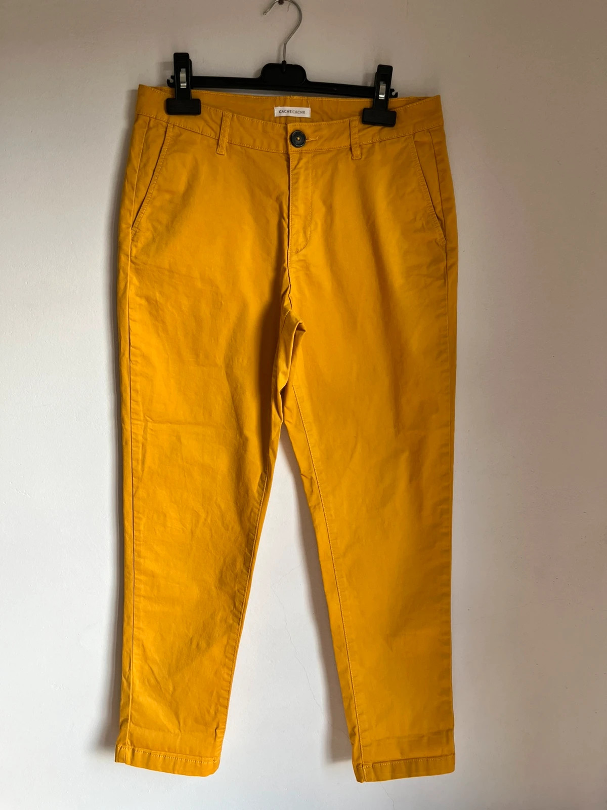 Pantalón chino Cache Cache amarillo mostaza talla 36