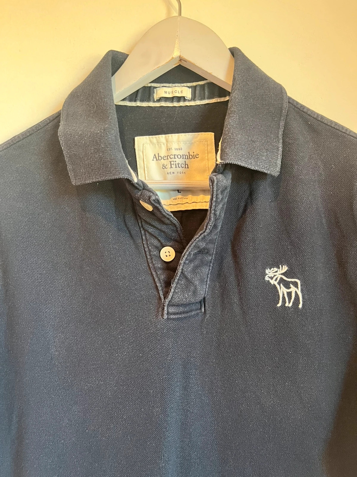 Polo Abercrombie & Fitch Muscle azul marino talla L – Abercrombie & Fitch – taille L 2