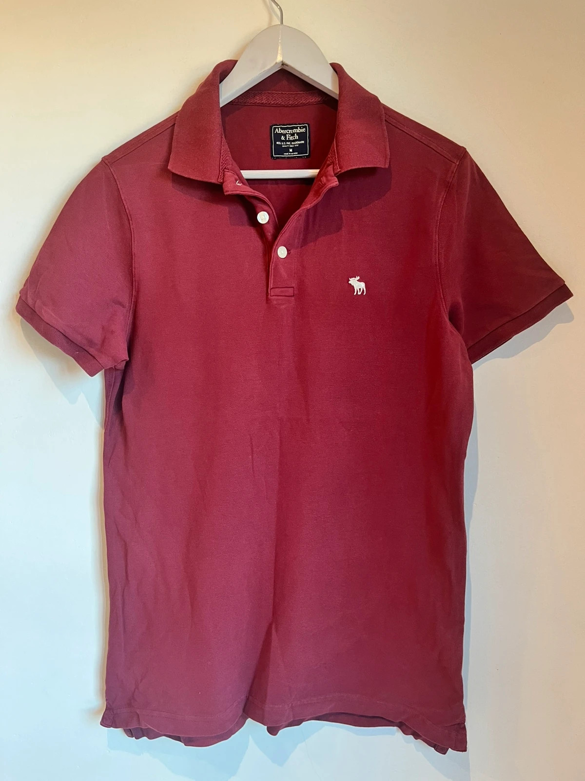 Polo Abercrombie & Fitch granate talla M