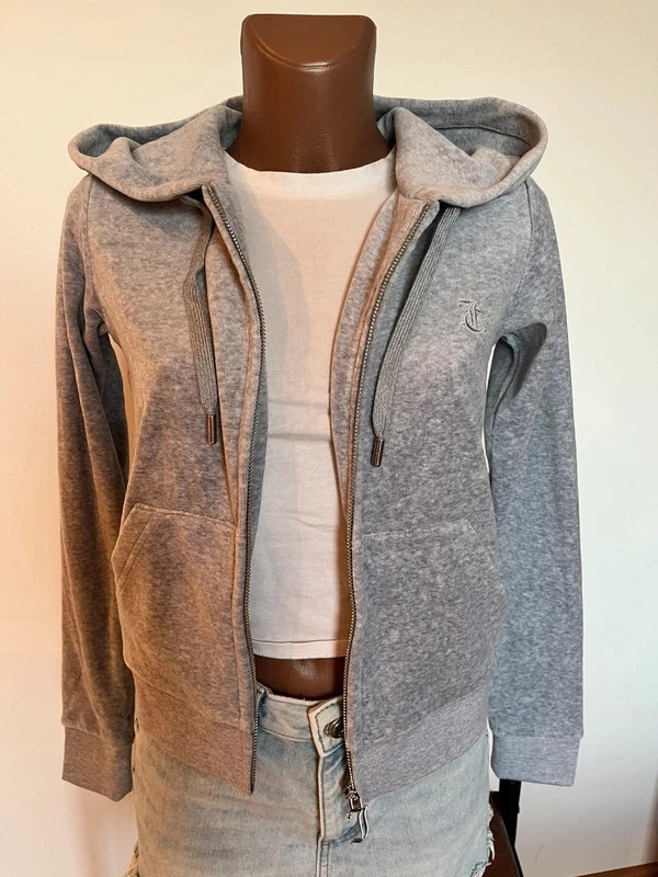 Sudadera Juicy Couture Robertson gris con capucha – Talla S – Juicy Couture – taille S / 36 / 8 3