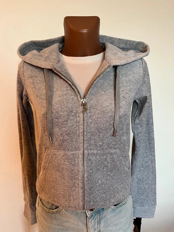Sudadera Juicy Couture Robertson gris con capucha – Talla S
