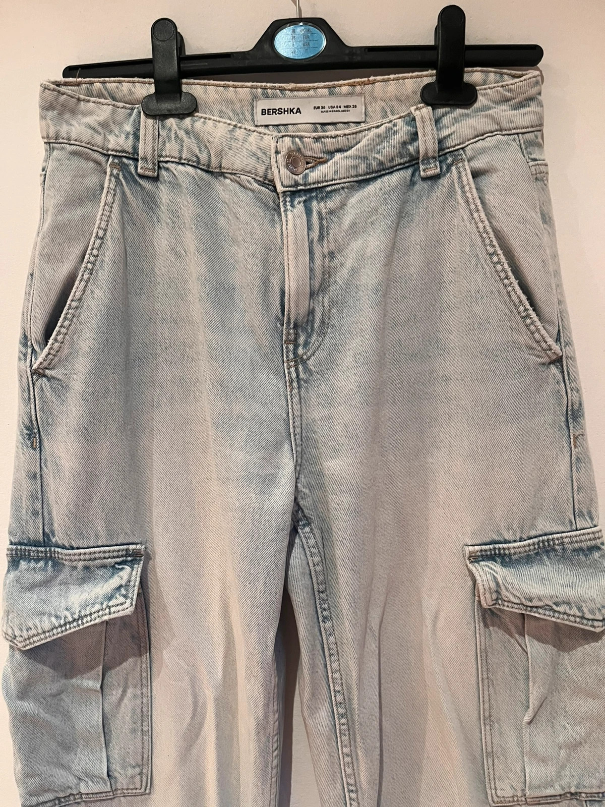 Pantalón vaquero cargo Bershka - talla 36 – Bershka – taille S / 36 / 8 2