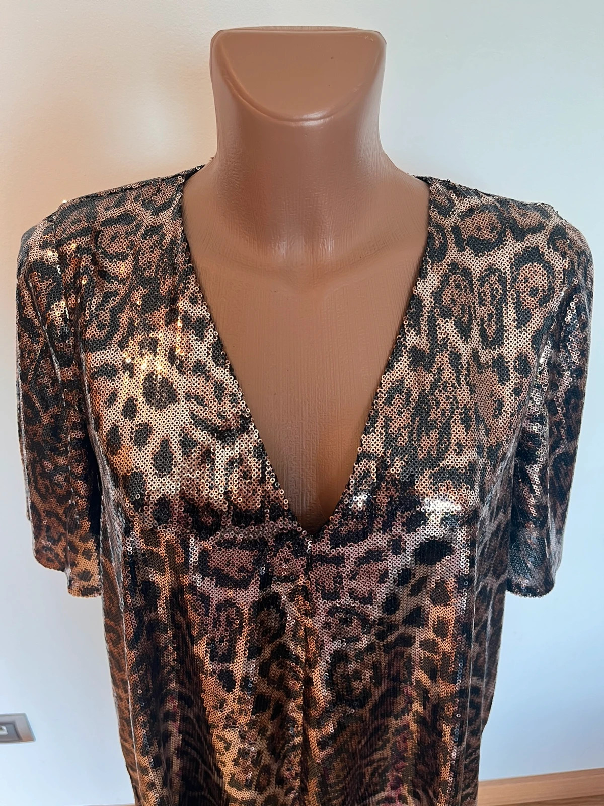 Vestido Zara TRF de lentejuelas animal print Talla S – Zara – taille S / 36 / 8 2