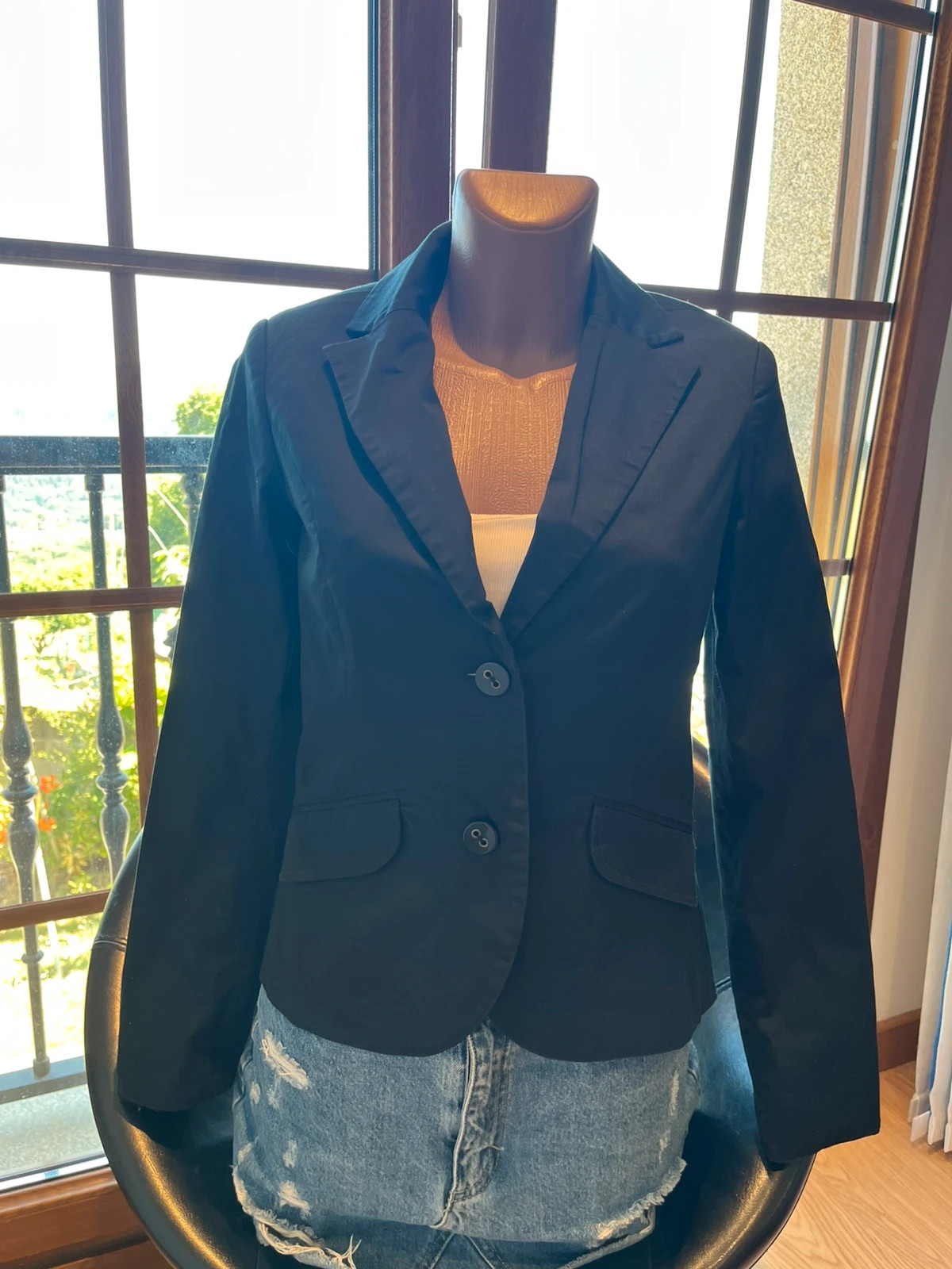Americana Y2K Bershka Collection negra entallada – Talla M – Bershka – taille M / 38 / 10 2
