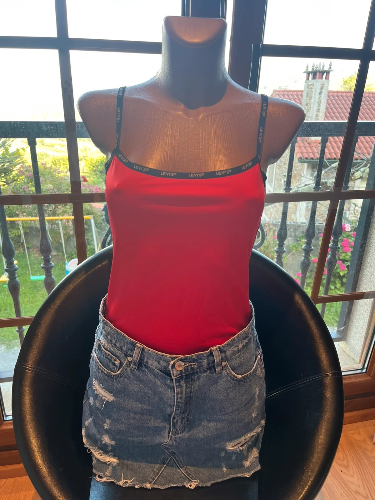 Body Levi’s rojo de tirantes con logo | Talla S