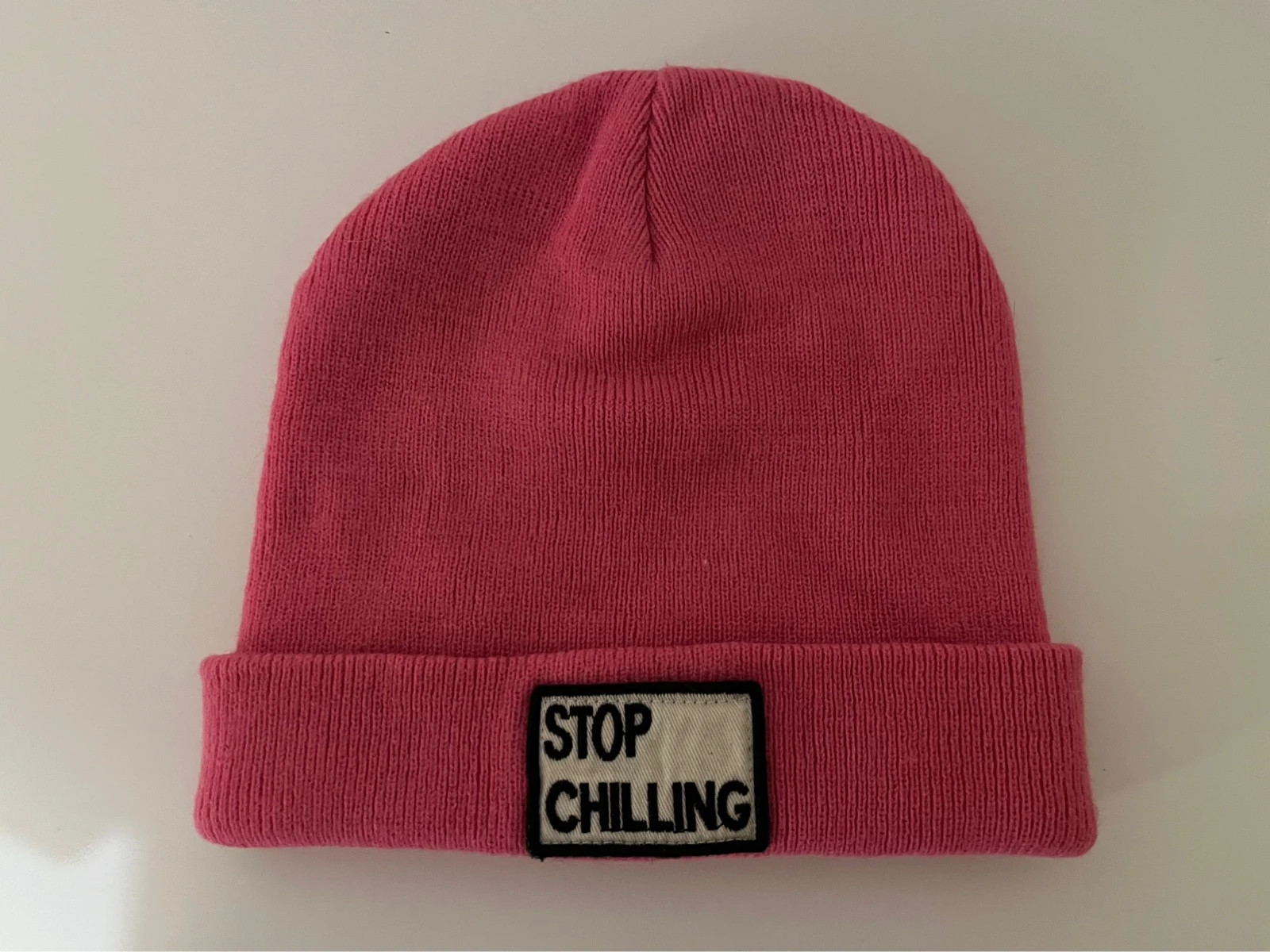 Gorro beanie punto rosa Zara – Zara – taille M
