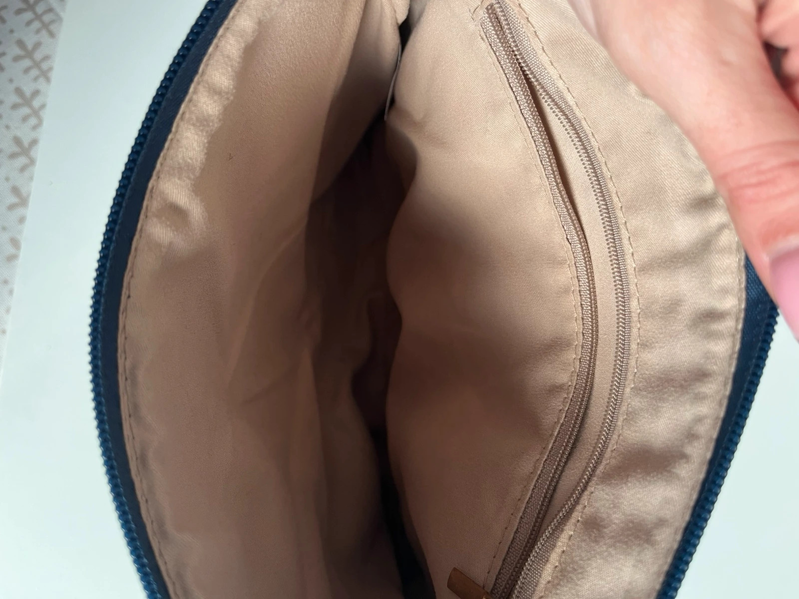 Bolso clutch azul marino 3