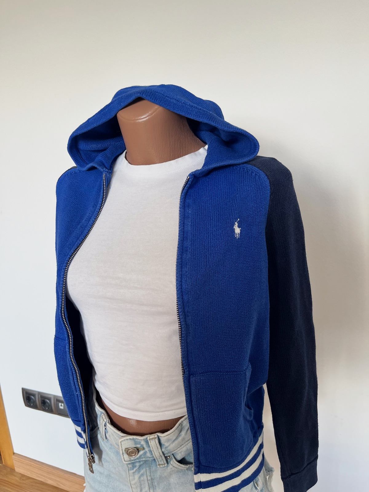 Sudadera de punto Polo Ralph Lauren azul con capucha talla XS – Polo Ralph Lauren – taille XS 3