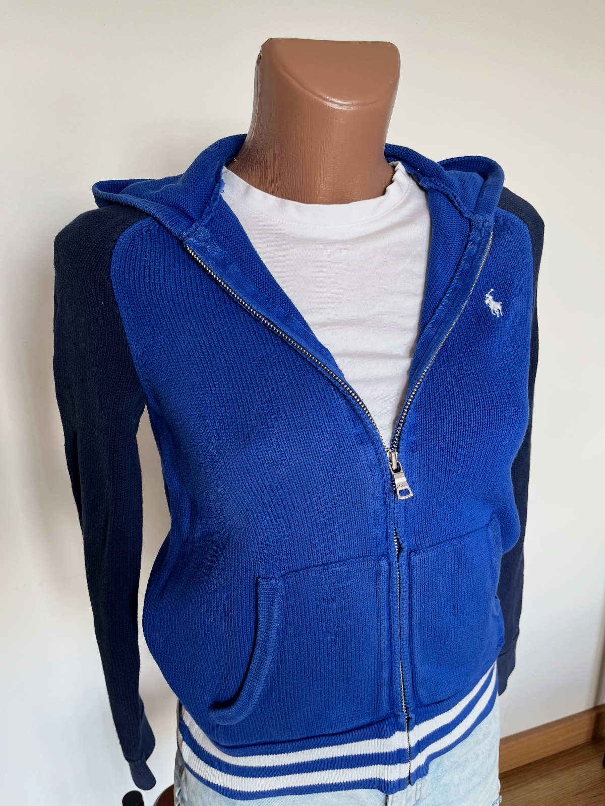 Sudadera de punto Polo Ralph Lauren azul con capucha talla XS – Polo Ralph Lauren – taille XS 4