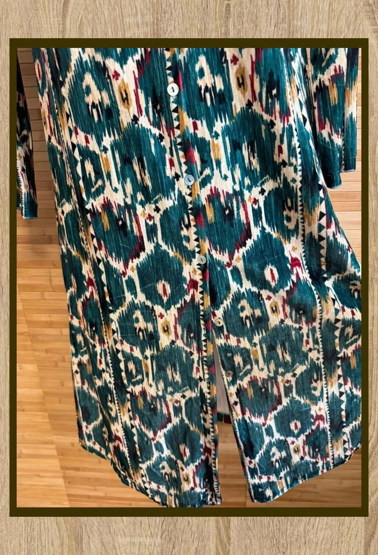 Vestido terciopelo estampado con botones marca Stella Rittwagen 😍 – Stella Rittwagen – taille Taille unique 4