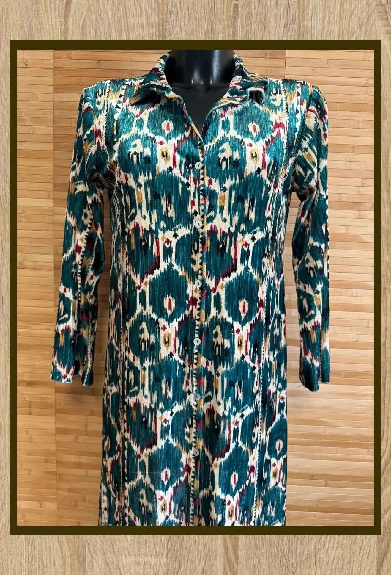 Vestido terciopelo estampado con botones marca Stella Rittwagen 😍 – Stella Rittwagen – taille Taille unique 3