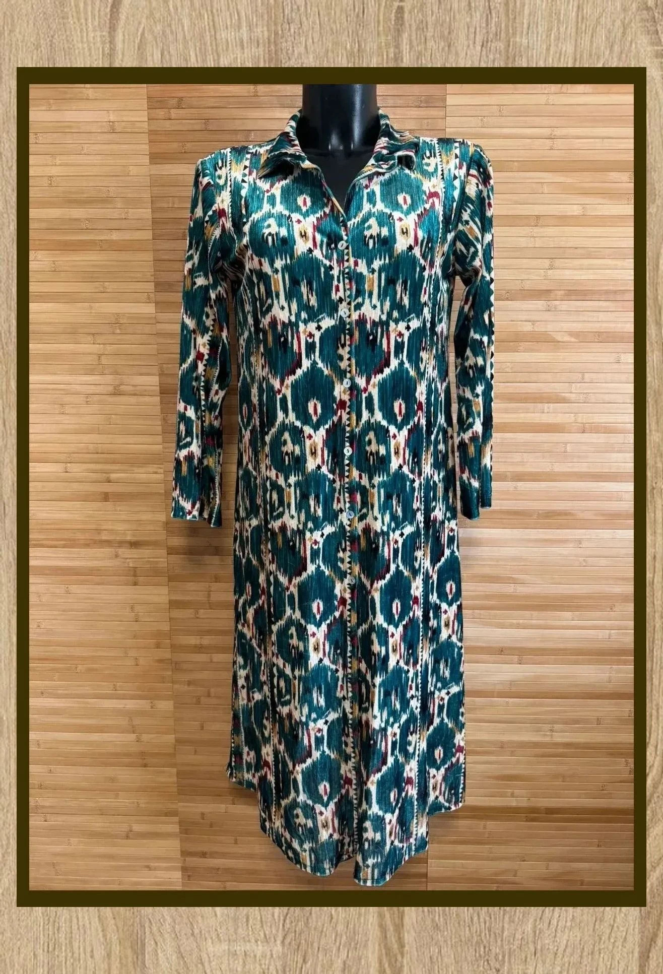 Vestido terciopelo estampado con botones marca Stella Rittwagen 😍 – Stella Rittwagen – taille Taille unique