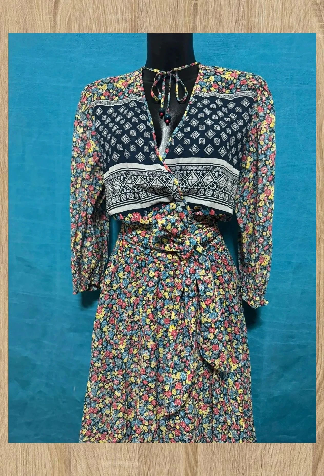lncreíble vestido vintage de Diane Freis 100% algodón 😍 – Diane Freis – taille M / 38 / 10 3