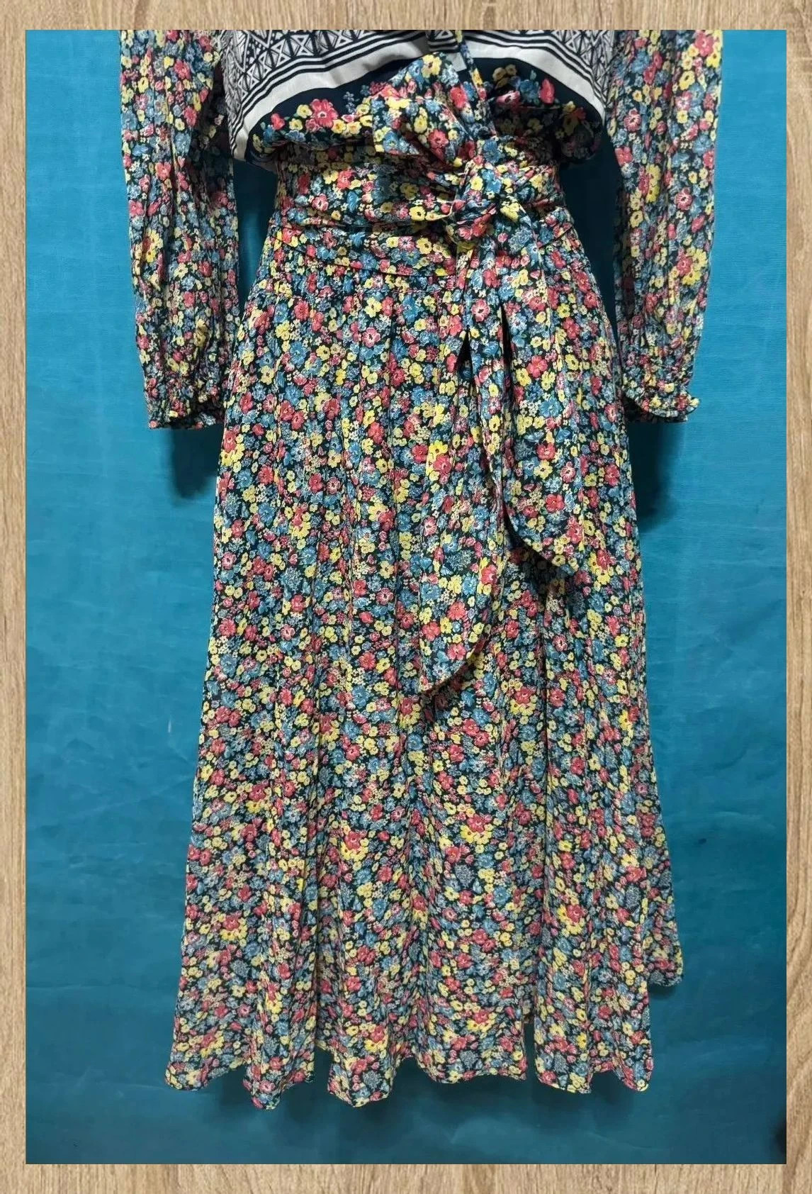 lncreíble vestido vintage de Diane Freis 100% algodón 😍 – Diane Freis – taille M / 38 / 10 2