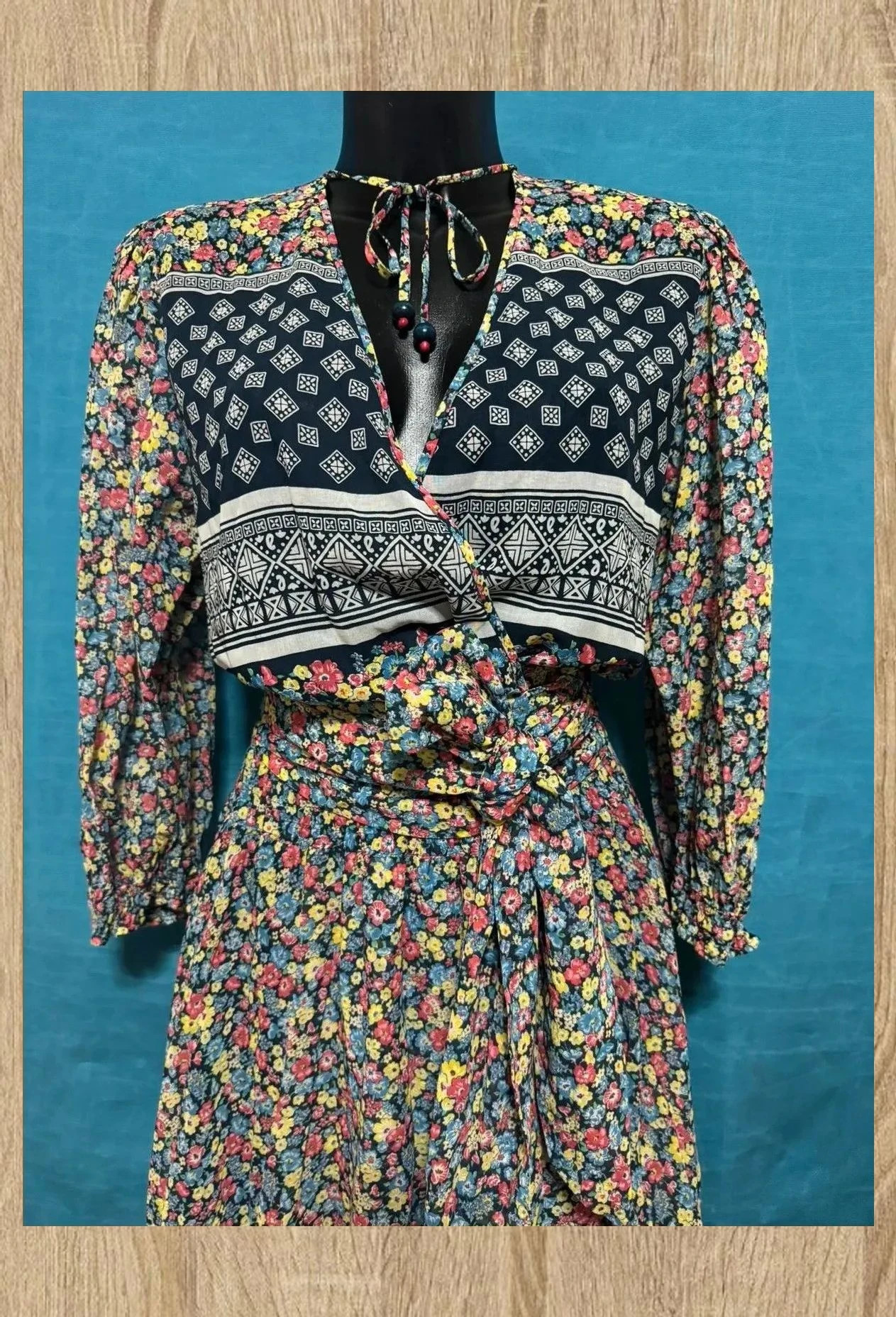 lncreíble vestido vintage de Diane Freis 100% algodón 😍 – Diane Freis – taille M / 38 / 10 5