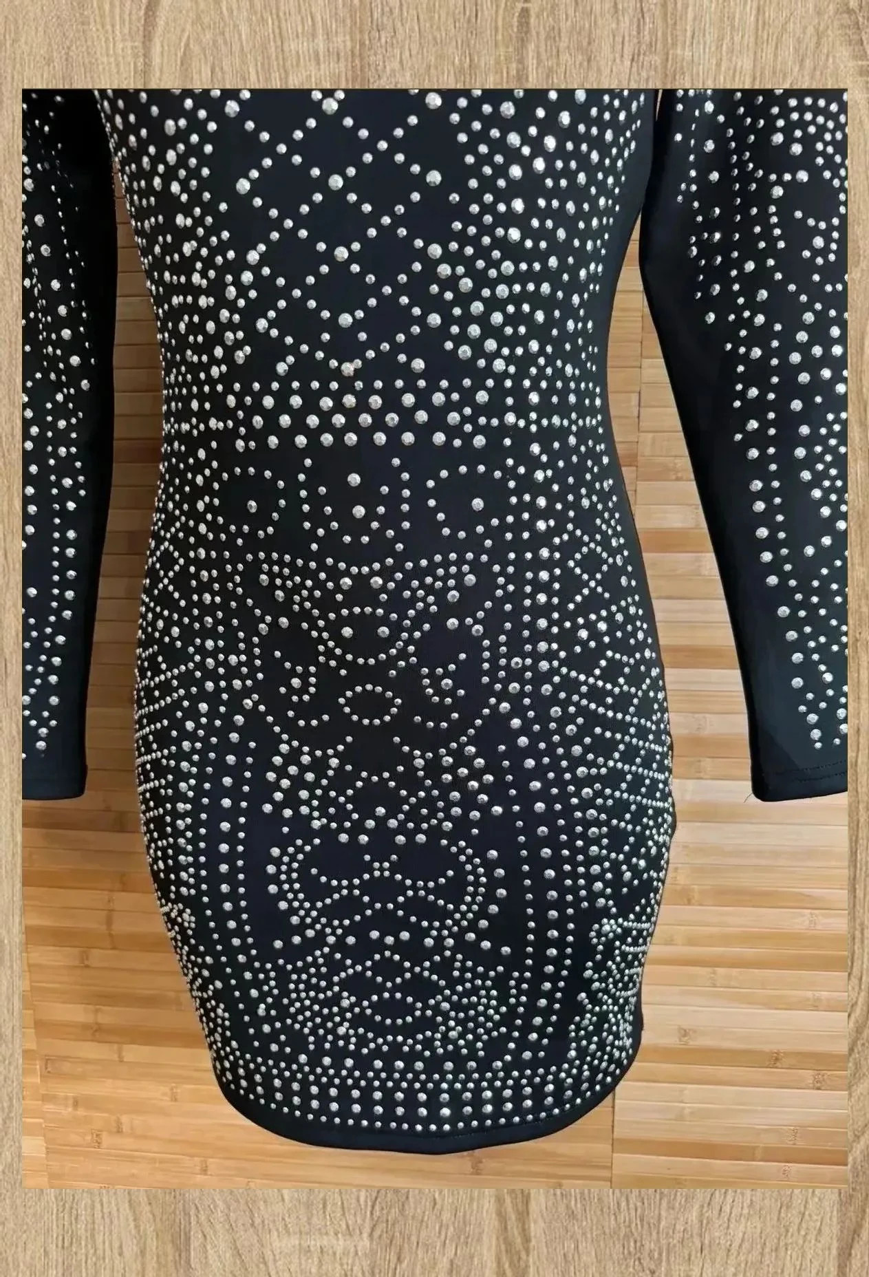 Vestido negro mini con tachuelas plateadas talla S 😍 – La Boutique – taille S / 36 / 8 2