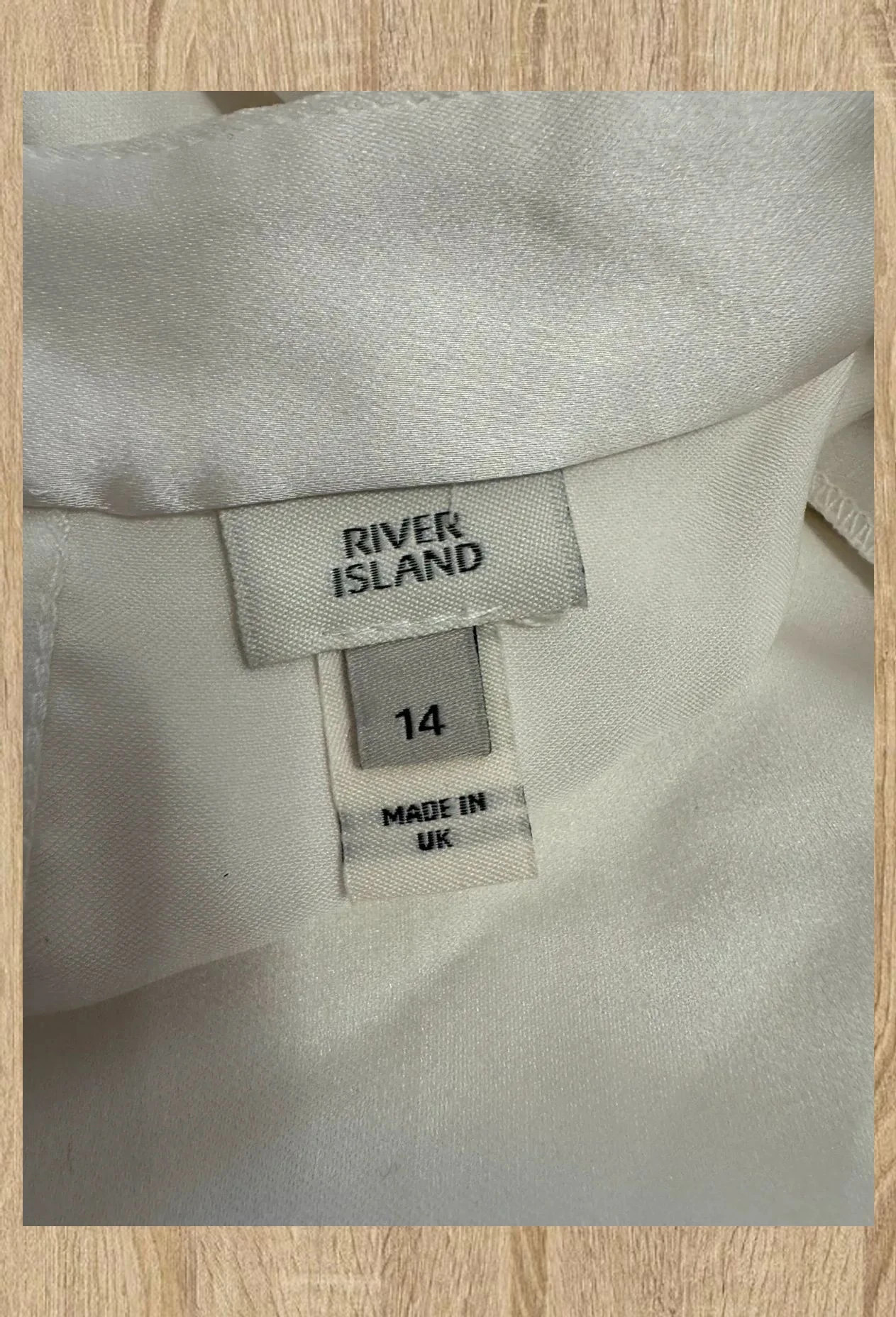 Blusa blanca satinada de River island , talla 42 😍 – River Island – taille XL / 42 / 14 5