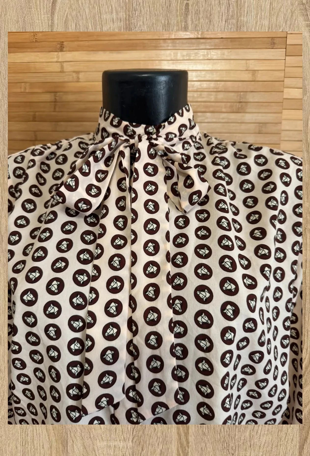Blusa estampada con lazo de topshop talla 36 😍 – Topshop – taille S / 36 / 8 3