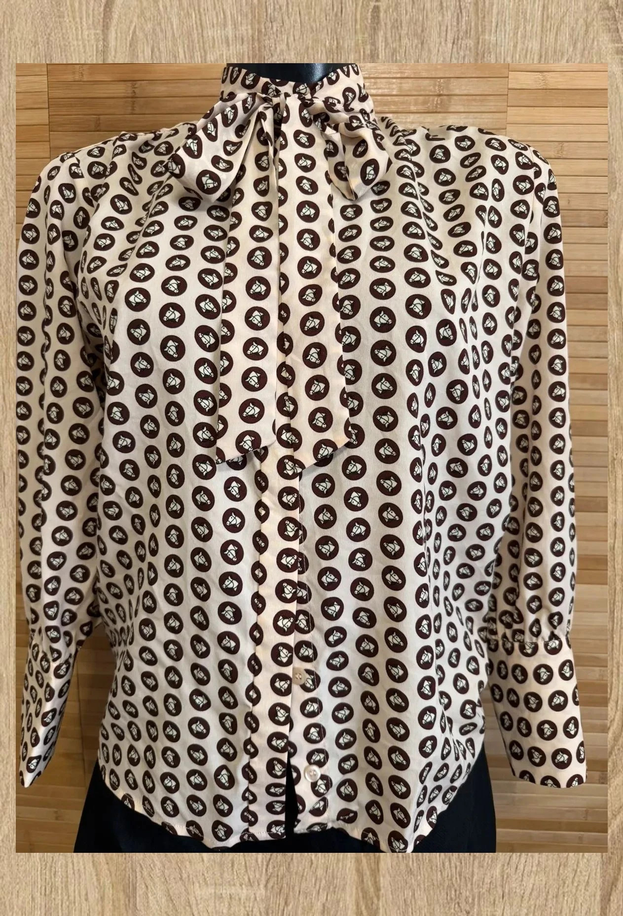 Blusa estampada con lazo de topshop talla 36 😍 – Topshop – taille S / 36 / 8 2