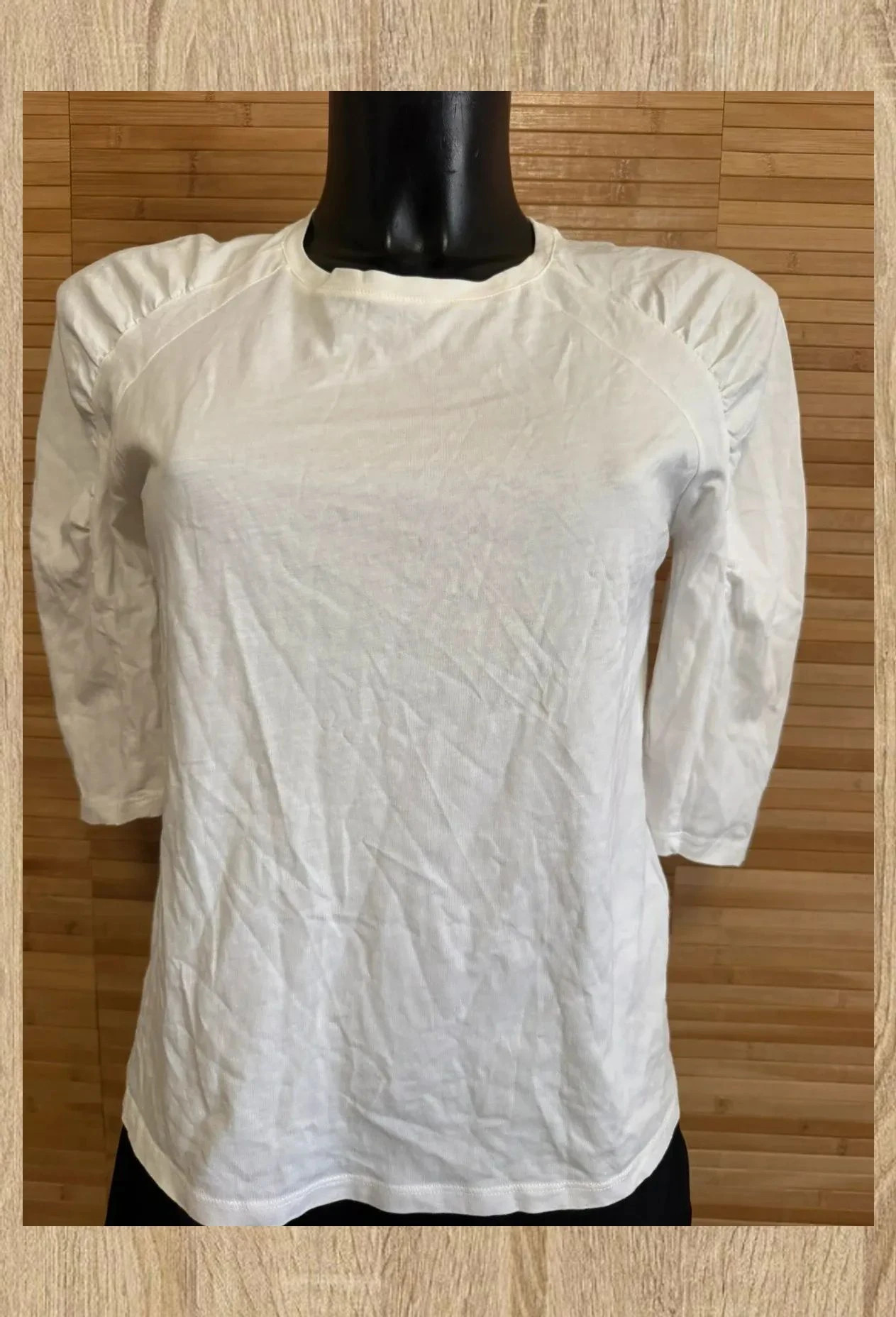 Camiseta blanca manga 3/4 mujer marca Ba&sh , talla S 😍 – Ba&sh – taille S / 36 / 8 2