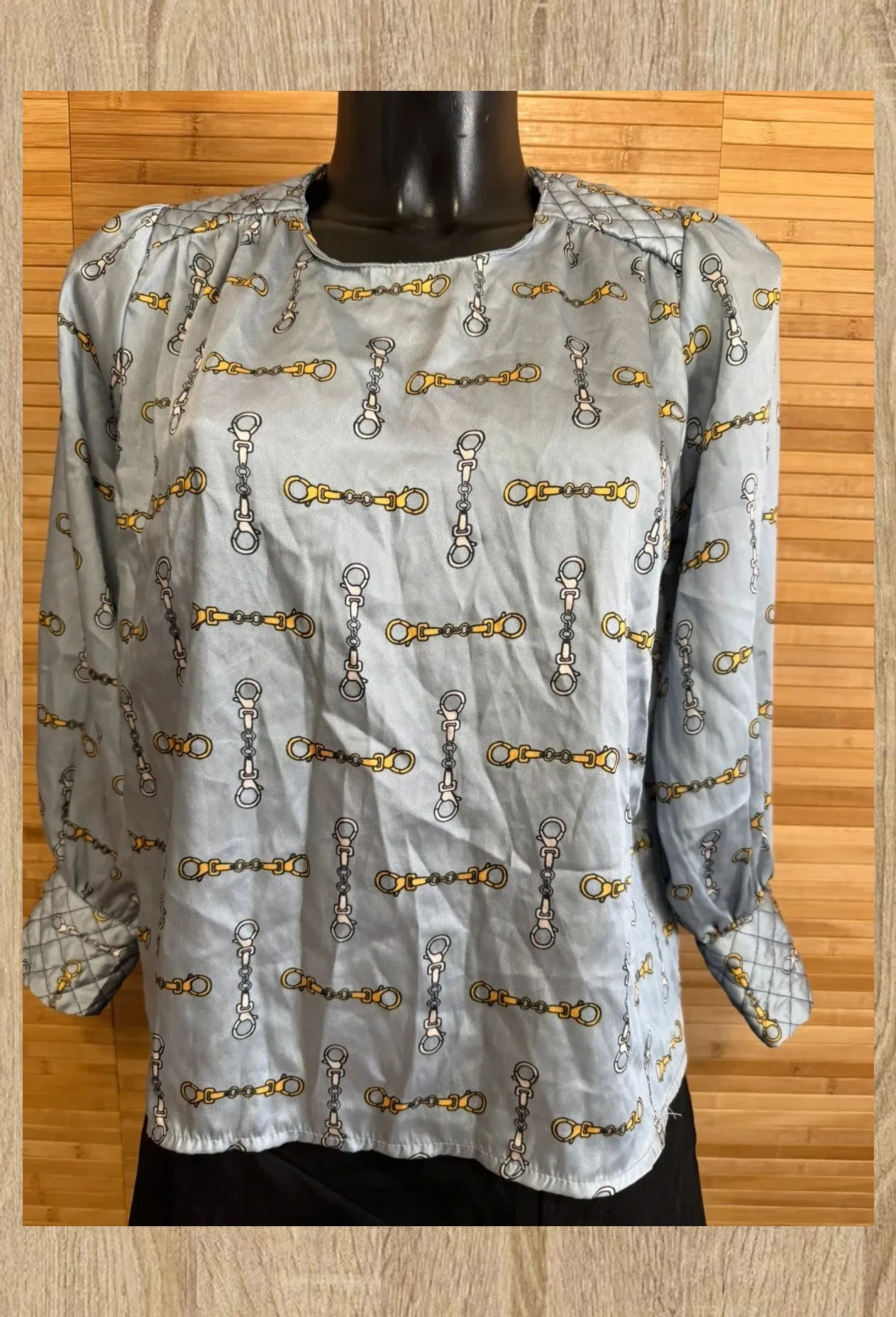 Blusa satinada vintage talla única S/M 😍 – Vintage – taille Taille unique 2