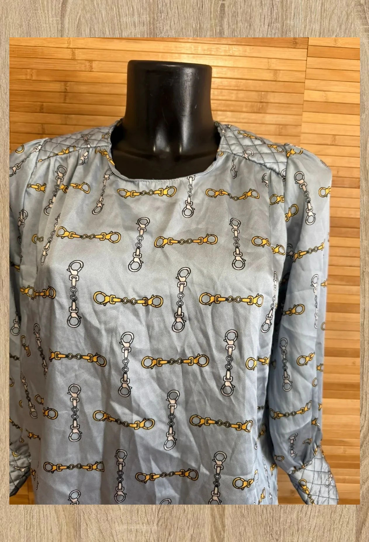 Blusa satinada vintage talla única S/M 😍 – Vintage – taille Taille unique 3