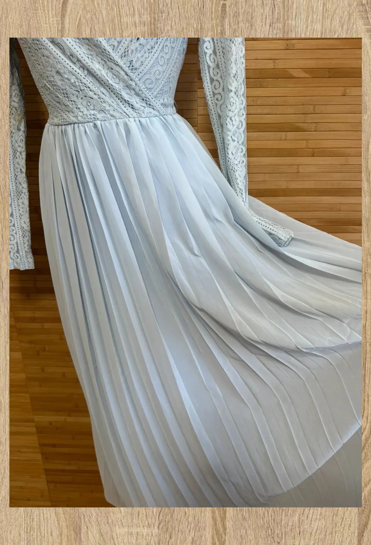 Espectacular vestido fiesta , cuerpo encaje y falda plisada , talla L/XL 😍 – Shimai – taille L / 40 / 12 4