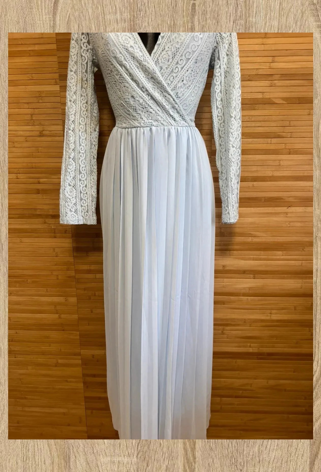 Espectacular vestido fiesta , cuerpo encaje y falda plisada , talla L/XL 😍 – Shimai – taille L / 40 / 12 2