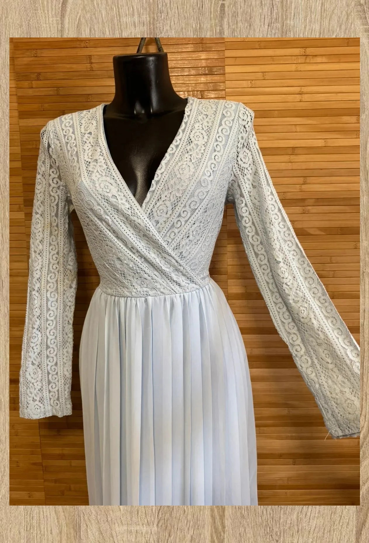 Espectacular vestido fiesta , cuerpo encaje y falda plisada , talla L/XL 😍 – Shimai – taille L / 40 / 12 5