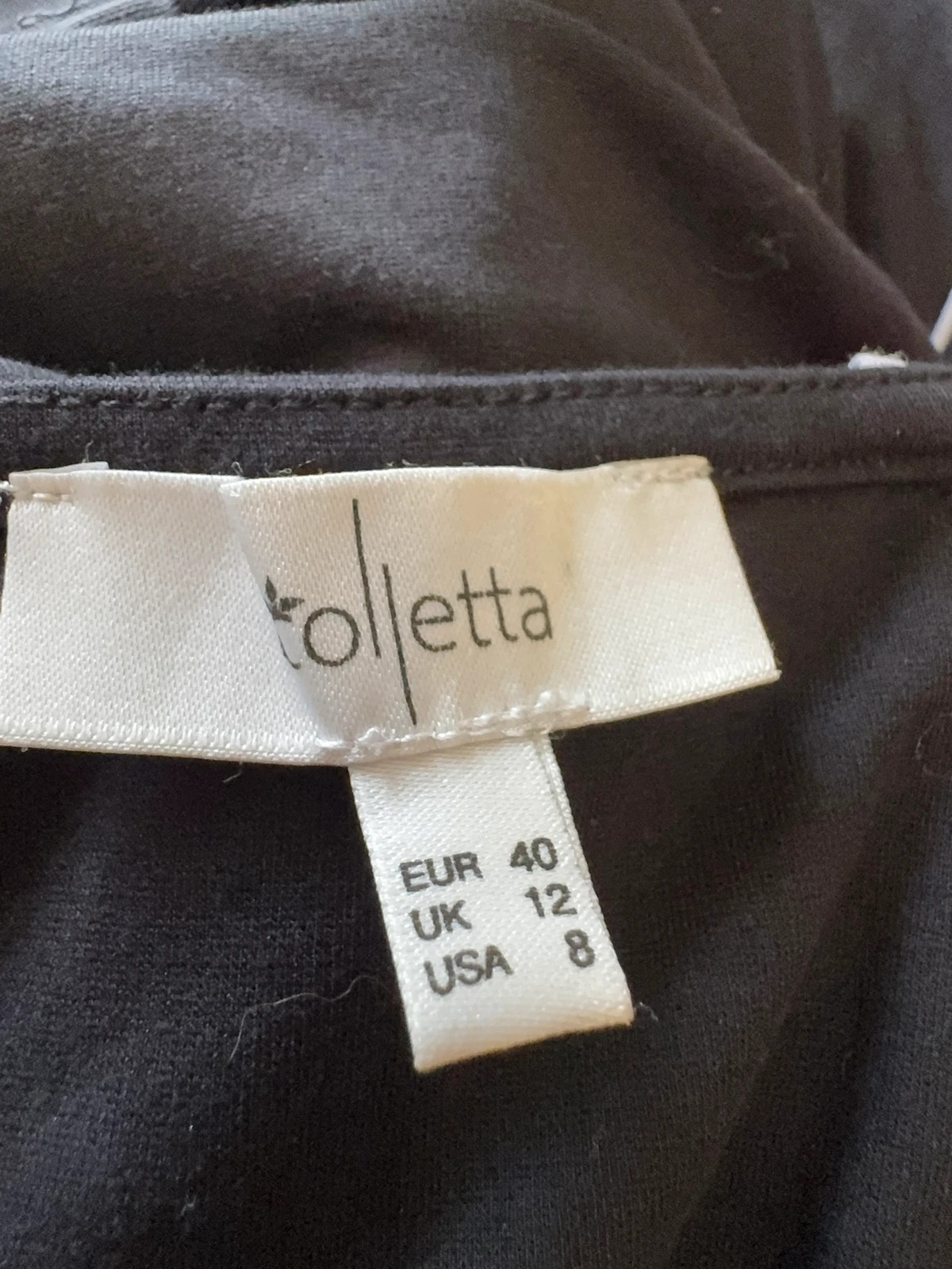 Elegante vestido negro , talla 40 , elástico 😍 – Collecta – taille L / 40 / 12 4