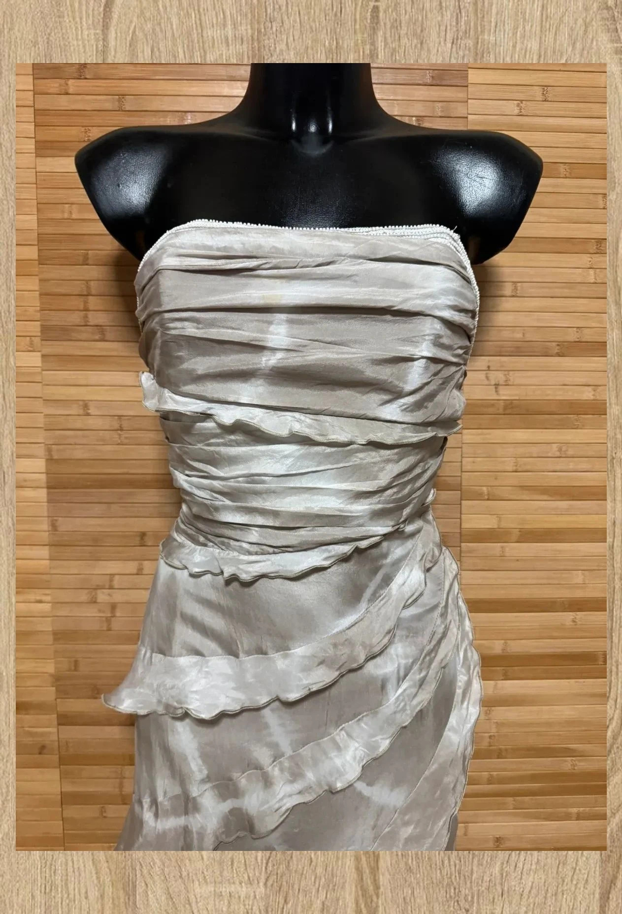 Espectacular vestido largo fiesta de seda , marca Tapioca talla 40 😍 – Tapioca – taille L / 40 / 12 4