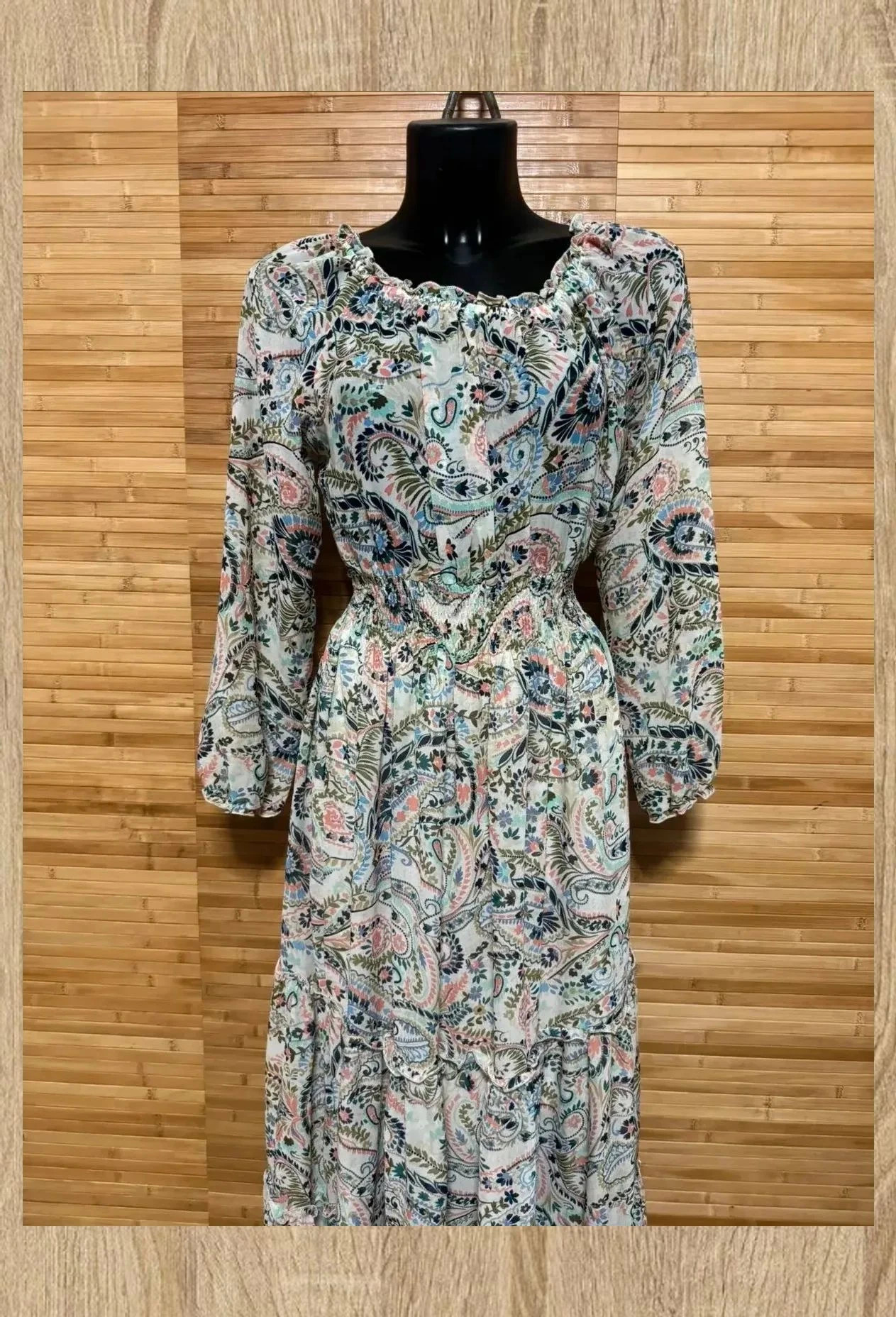 Divino vestido largo estampado flores de Kate and Lily 😍talla 8 americana, 40 españa – Kate Lily – taille L / 40 / 12 3