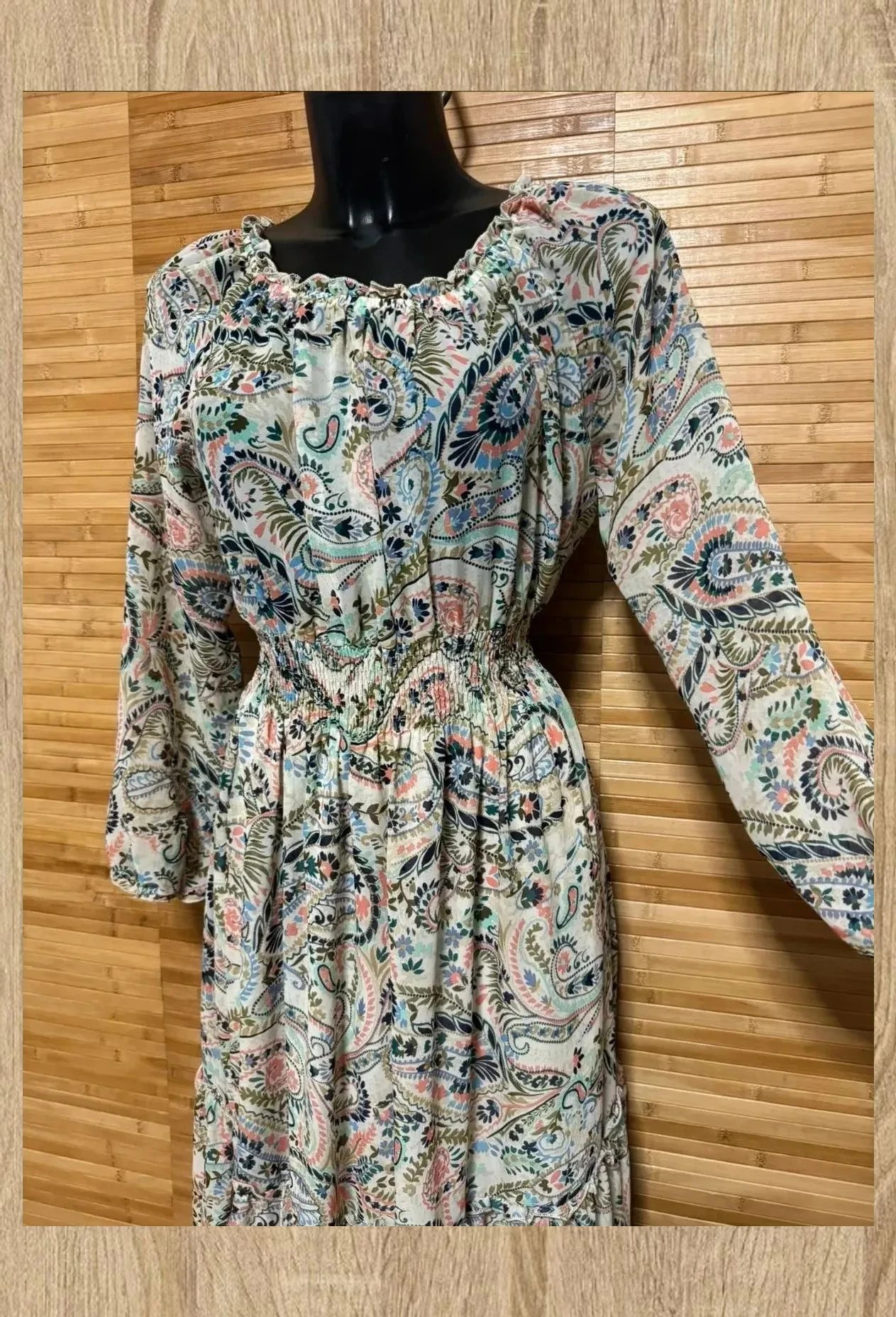 Divino vestido largo estampado flores de Kate and Lily 😍talla 8 americana, 40 españa – Kate Lily – taille L / 40 / 12 4