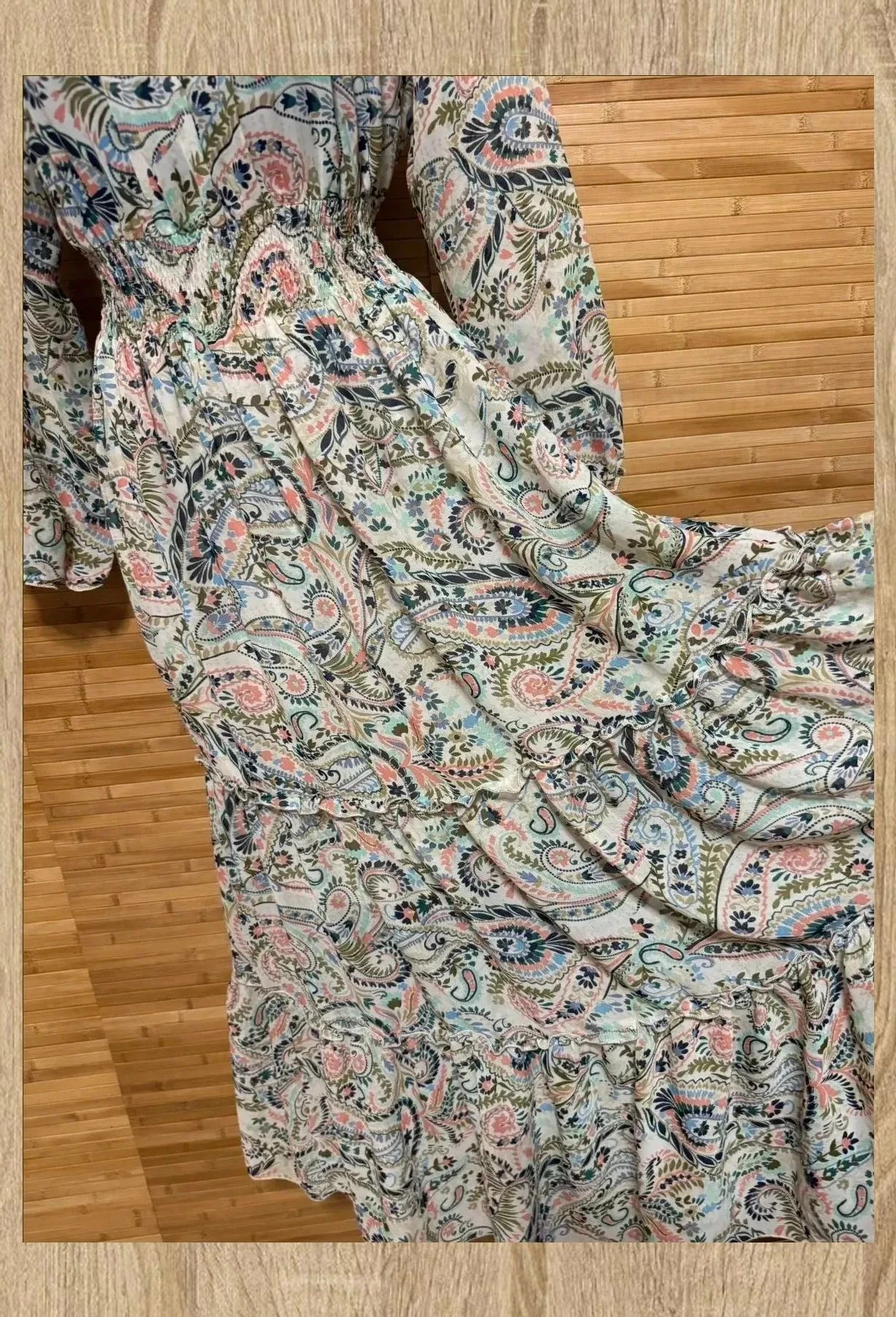Divino vestido largo estampado flores de Kate and Lily 😍talla 8 americana, 40 españa – Kate Lily – taille L / 40 / 12 5