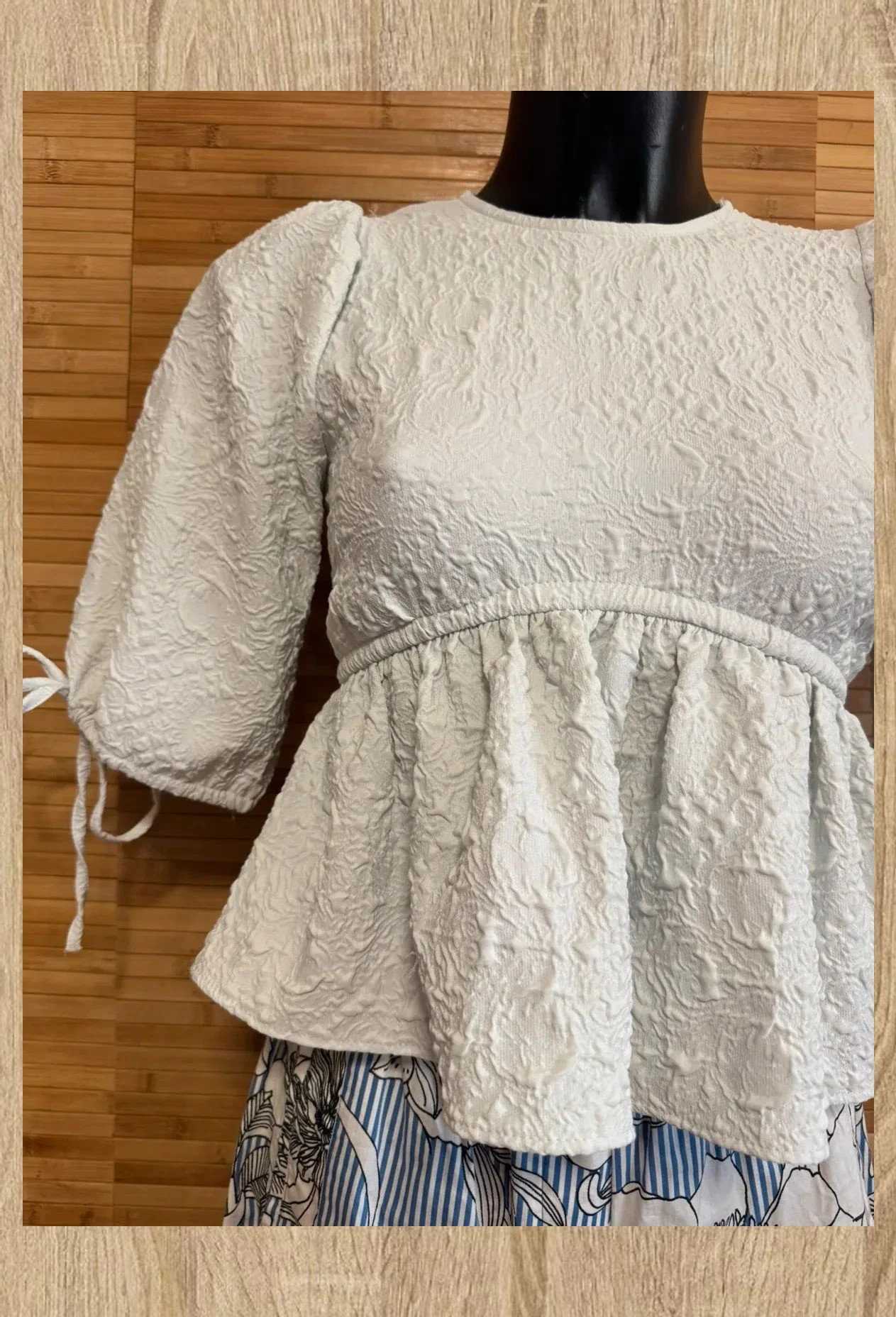 Top peplum Zara espalda descubierta, talla XS 😍 – Zara – taille XS / 34 / 6 3