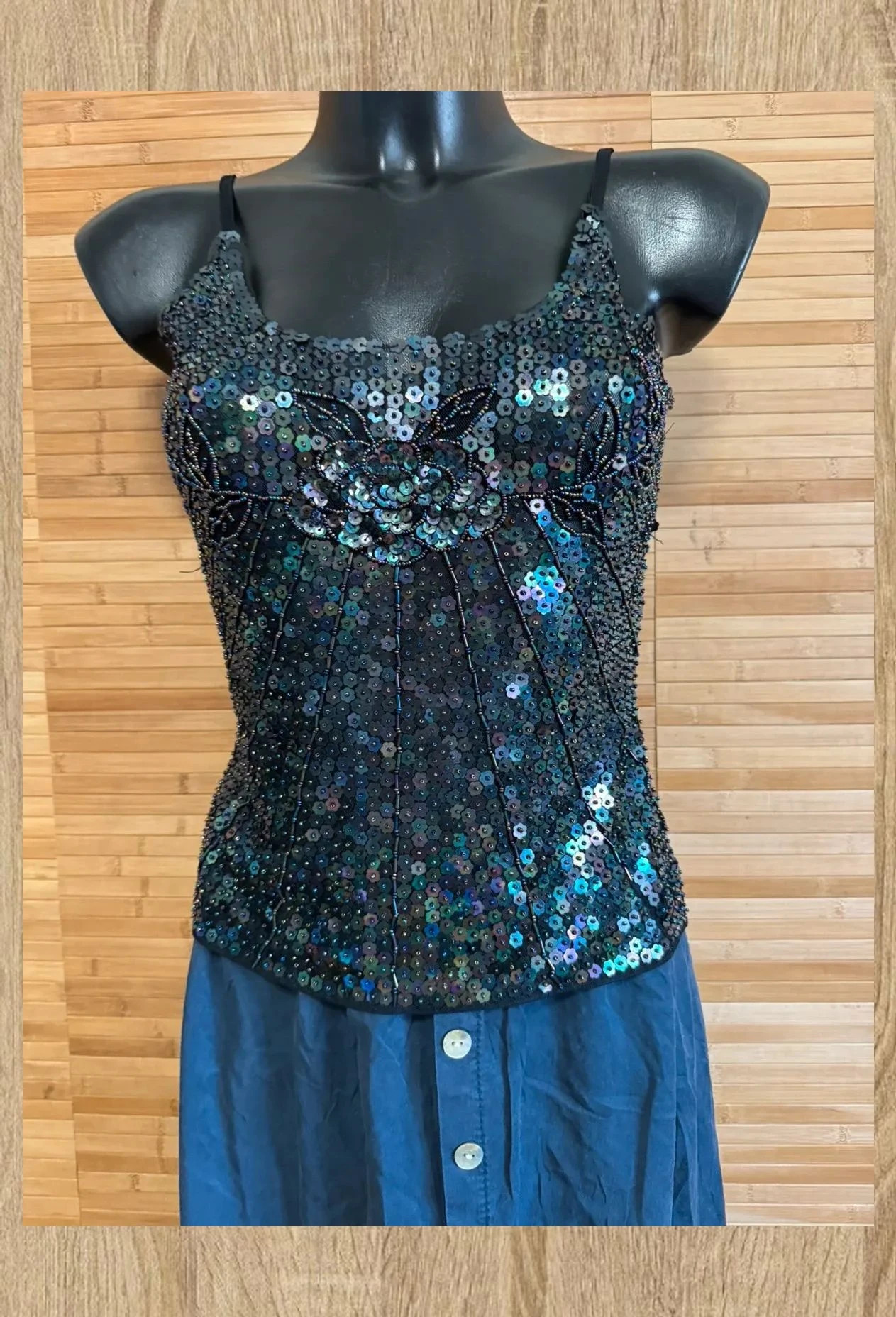 Divino top vintage lentejuelas, talla única para S/M😍 – Vintage – taille Taille unique 2