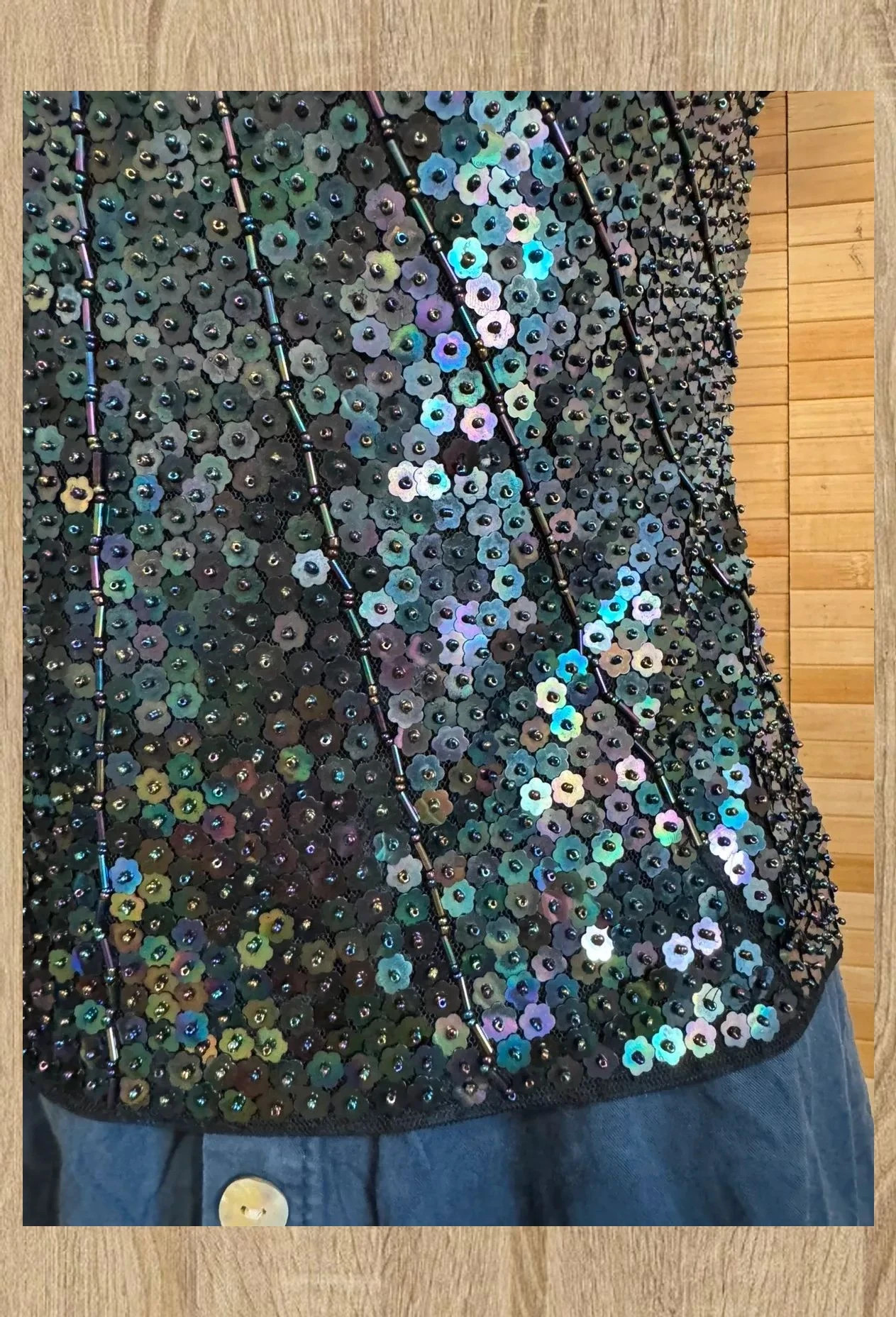 Divino top vintage lentejuelas, talla única para S/M😍 – Vintage – taille Taille unique 3